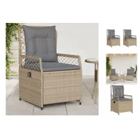 VidaXL Gartensessel 58 x 67 x 34 cm beige