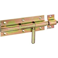 GAH Alberts Bolzenriegel mit befestigter Schlaufe gerade, 110mm Stahl,