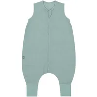 EMMA & NOAH Sommer-Sleepoverall Leinen 0.5 TOG, gruen, 110