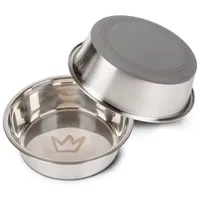 Rudelkönig Edelstahlnapf 1750ml - 2er Set Futternapf