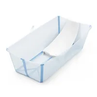 Stokke Babybadewanne Flexi Bath Bundle, Blau, Transparent, Kunststoff, 40x24x80