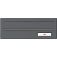 Renz, Briefkasten, Frontplatte 300x110 + Namensschild für Durchwurfbriefkasten Stahl