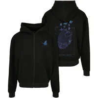 Mister Tee Grid Head Butterfly Oversize Kapuzenpullover Black S