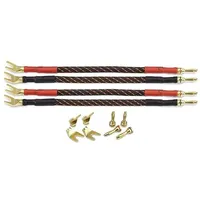 Dynavox Bi-Wire Kabelbrücken 2x rot / 2x schwarz, Reines