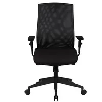 FineBuy Stoff Schwarz