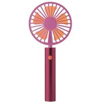 REMEMBER Handventilator Flow Berry mit USB - Aluminiumgriff mit