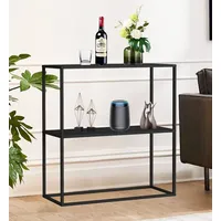 DanDiBo Ambiente DanDiBo Konsolentisch Metall Schwarz Schmal mit 2