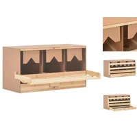 VidaXL 3er Legenest 72x33x38 cm Massivholz Kiefer vidaXL