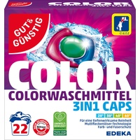 Gut&Günstig COLOR Waschmittel Caps, 22 Pads