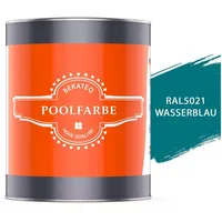 BEKATEQ Poolfarbe Wasserblau 10l Schwimmbadfarbe für Becken, Teich &