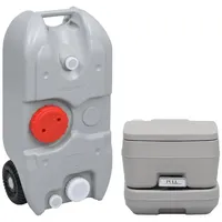 VidaXL Tragbare Camping-Toilette mit Wasserbehälter