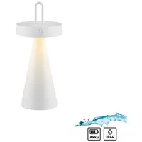 Just light. LED-Akku-Tischleuchte Alwa Weiß 28,9 cm x Ø
