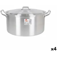 BigBuy Topf mit Deckel Aluminium 38,5 x 33 x