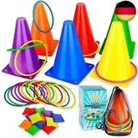 Eocolz Outdoor Spiele für Kinder Pylonen Kinder Cornhole Spiel