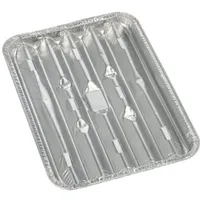 Papstar Starpak 120 Grillschalen, Alu eckig 1,4 cm x