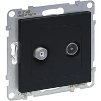 Legrand SEANO Einzeldose TV-SAT, 2 Kabel, Sternverkabelung HD-TV, Anschlussdämpfung: