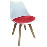 Hti-Living HTI-Living, Stühle, Esszimmerstuhl Samt Atlanta Weiss/Rot - 2