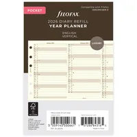 Filofax Pocket Jahrespl.cotton cr.(E)2026