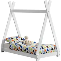 [en.casa] Hausbett Onejda 70 x 140 cm Weiß