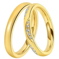 DOOSTI Trauring DOOSTI "Schmuck Geschenk Edelstahl Trauring Ehering Partnerring