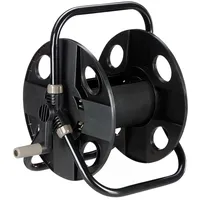 Relaxdays Schlauchtrommel 30 m grau-schwarz