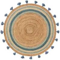 Lytte Kinderteppich, Türkis, ø 115 cm, rund - Teppich