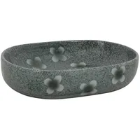 VidaXL Aufsatzwaschbecken Blau Oval 59x40x14 cm Keramik - Blau