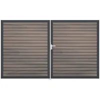 GROJA Steckzaun-Tor Solid-Rhombus 2-flg. DB703 DIN Rechts Bi-Color Co-Ex.