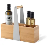 Zack SCARTA Utensilienbox weiß Edelstahl Holz