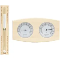 VidaXL 2-in-1 Sauna-Hygrothermograph und Sanduhr Set Massivholz Kiefer
