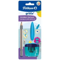 Pelikan griffix® Starter Schreibset: Bleistift B, Radierer, Anspitzer