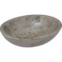 VidaXL Waschbecken Grau 53x40x15 cm Marmor - Grau