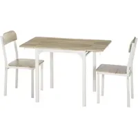 Homcom Essgruppe natur Kunststoff, 70x75x110 cm