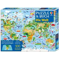 Usborne Publishing Puzzle und Buch: Die Welt
