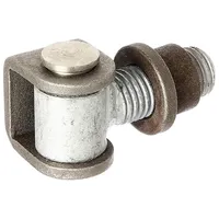 FP alberts Torband,verstellb.um15mm,U-Bügel u.Einschweißm.Stahl roh,z.Anschweißen,Gew.M24