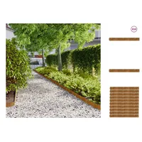VidaXL Rasenkanten 10 Stk. 10x103 cm Flexibel Cortenstahl