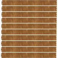 VidaXL Rasenkanten 10 Stk. 103 x 10 cm Braun/Stahl