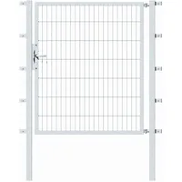 GAH Alberts Alberts Stabgitter-Einzeltor,feuerverzinkt,40x40 | 1250x1400 | Pfosten 60x60