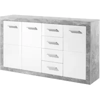 HBZ Kommode »Stone 2 Weiß Glanz, BxHxT 152x88x37 cm«,