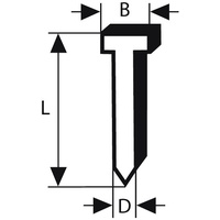 Bosch Senkkopf-Stift 64-34 63 G 63 mm verzinkt