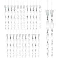 Relaxdays - Vogelabwehr Spirale, 25er Set, reflektierend, Balkon &