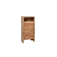 Massivmoebel24 Unterschrank Akazie 40x20x80 natur lackiert PURE ACACIA #614