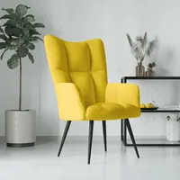 VidaXL Relaxsessel Senfgelb Samt Modell 8