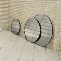 AYTM Spiegel Circum, klar / schwarz, Ø 50 cm,