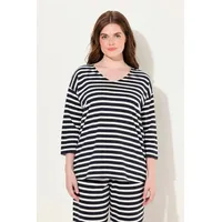Ulla Popken Pyjama in marine | Gr.: 50-52