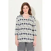 Ulla Popken Pyjama in offwhite | 50-52