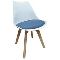 Hti-Living Esszimmerstuhl Atlanta Weiß/Blau