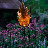 Esotec Solar Gartenstecker La Candela Solarstecker IP44 outdoor metall