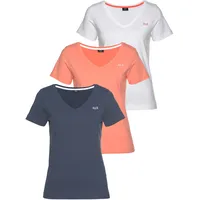 H.I.S. H.I.S T-Shirt in blau, weiß, koralle), | Gr.: