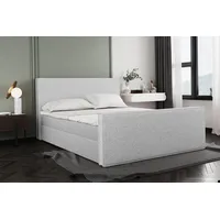 Kaiser Boxspringbett mit bettkasten und Matratze + Topper LILA